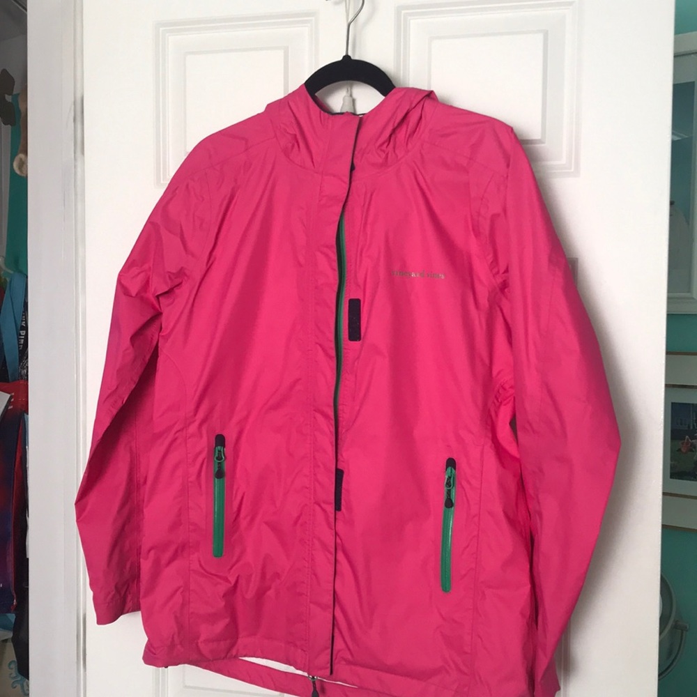 And Vineyard Vines raincoat